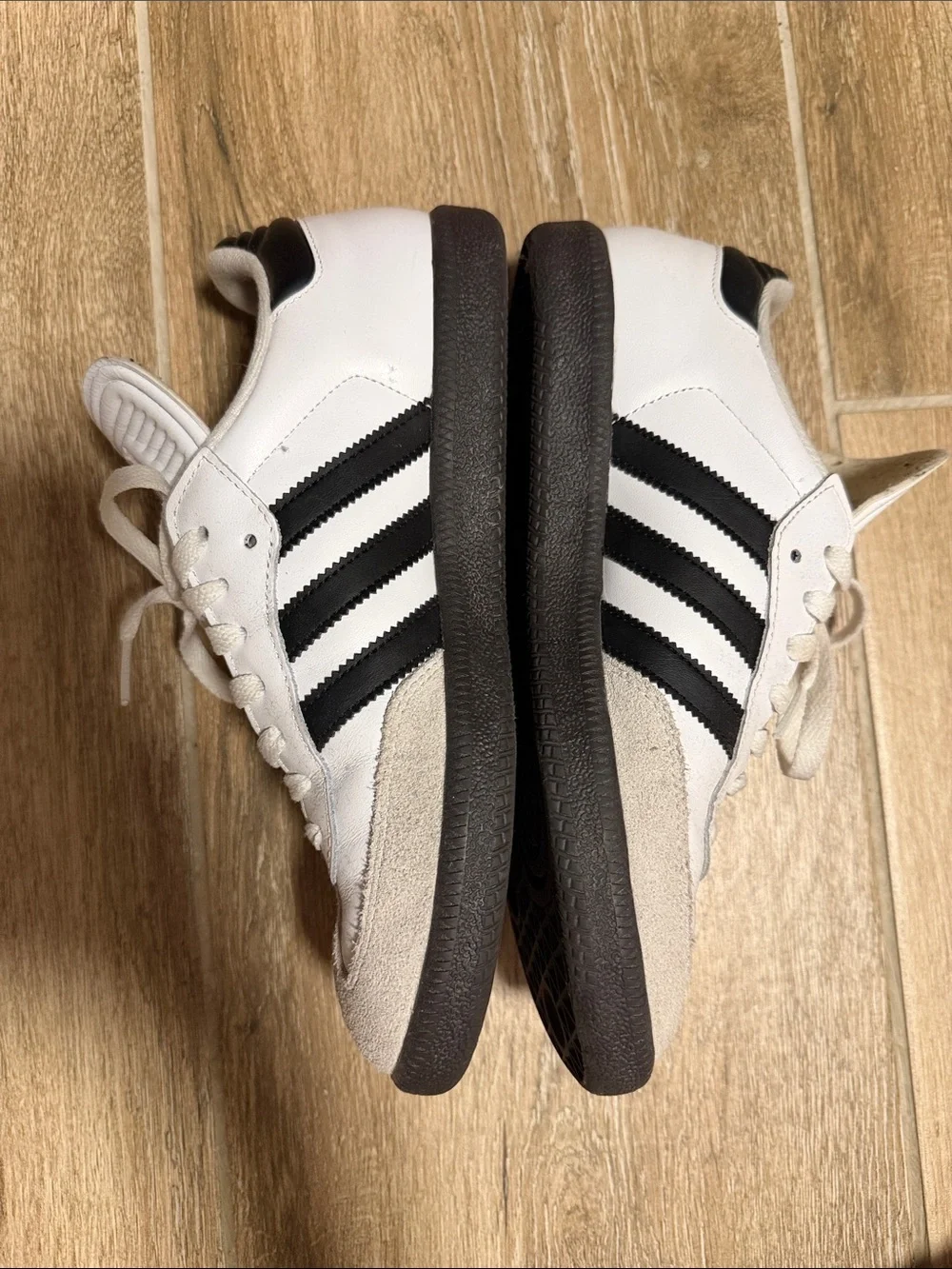 adidas Samba Retro White and Black Low-Top Sneakers